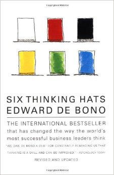 Six Thinking Hats The multi-million bestseller Six Thinking Hats by Edward de Bono was first published in 1981. He is author of Lateral Thinking and I Am Right You Are Wrong and teaches you how to run better meetings and make better decisions. Dr de Bono has written more than 60 books, in 40